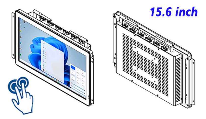 15.6 inch open frame computer touch screen