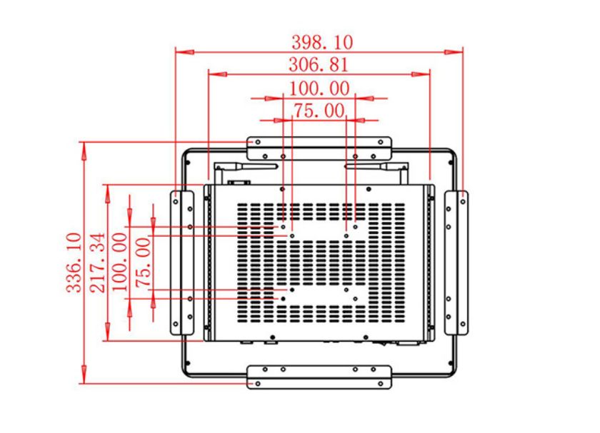 17 inch Embedded computer touch screen factory