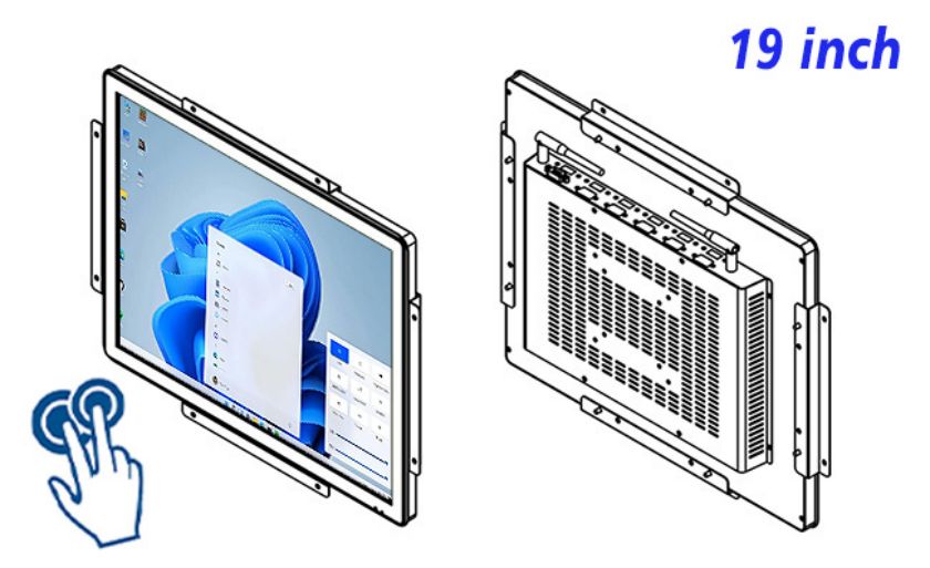 19 inch Embedded computer touch scree