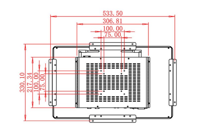 21.5 inch Embedded computer touch screen cost