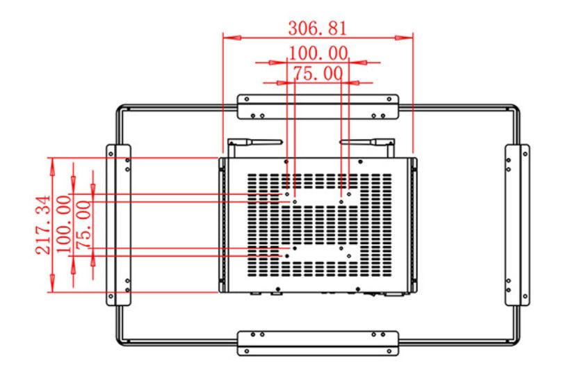 27 inch Flush mount industrial grade computer touch screen