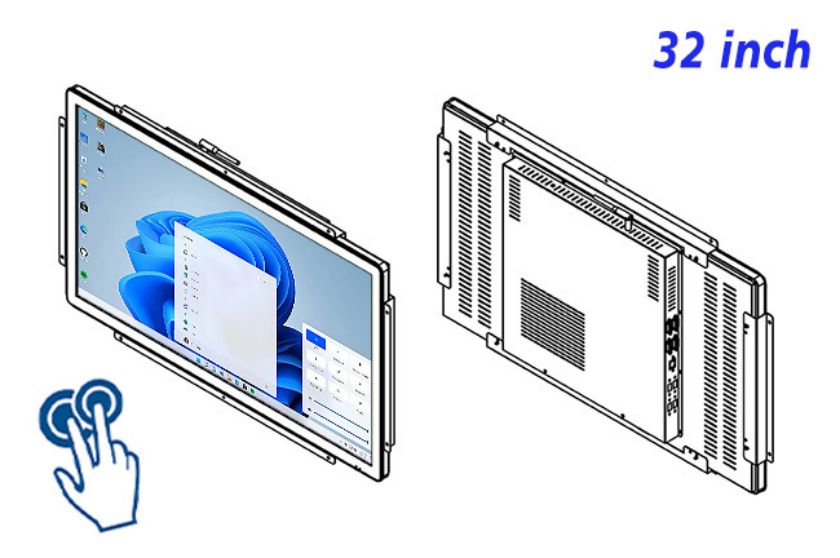 32 inch open frame computer touch screen cost