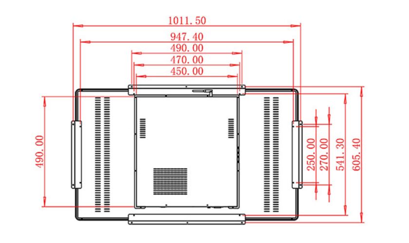 43 inch Embedded computer touch screen