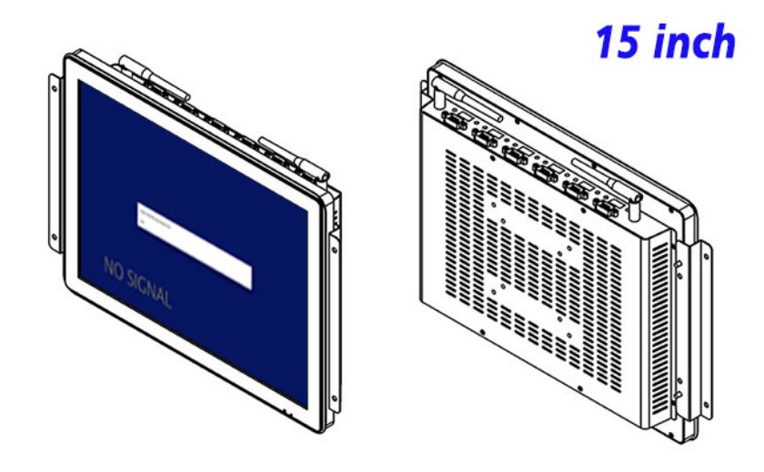 inch Flush mount industrial grade lcd monitor