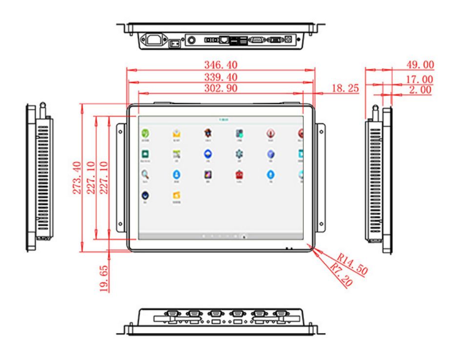 inch open frame industrial grade Android LCD Display