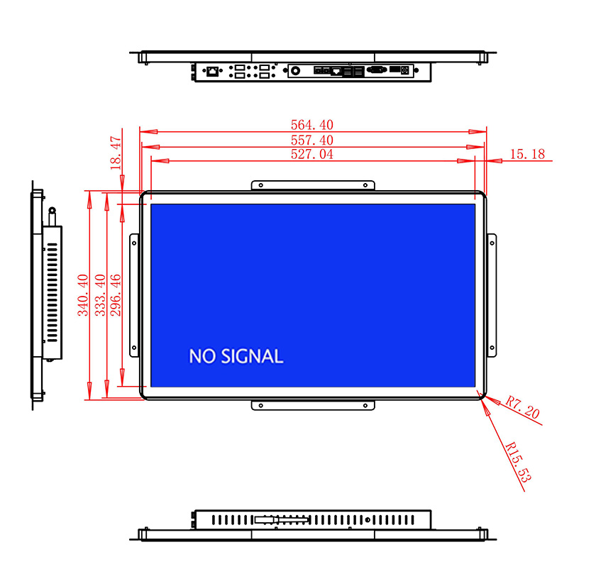 industrial grade Embedded PCAP Touch lcd monitor factory