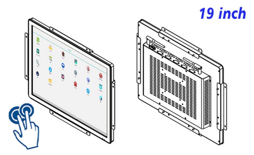 open frame industrial grade Android touch LCD Display