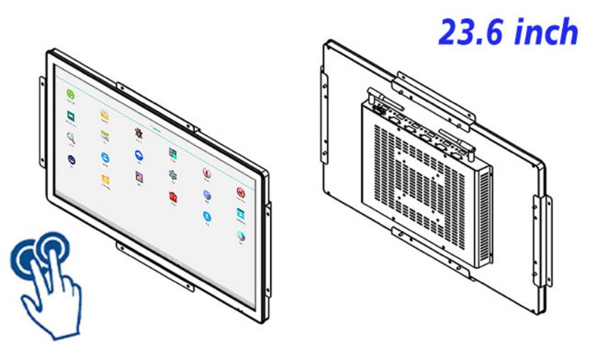 open frame industrial grade Android touch LCD Display