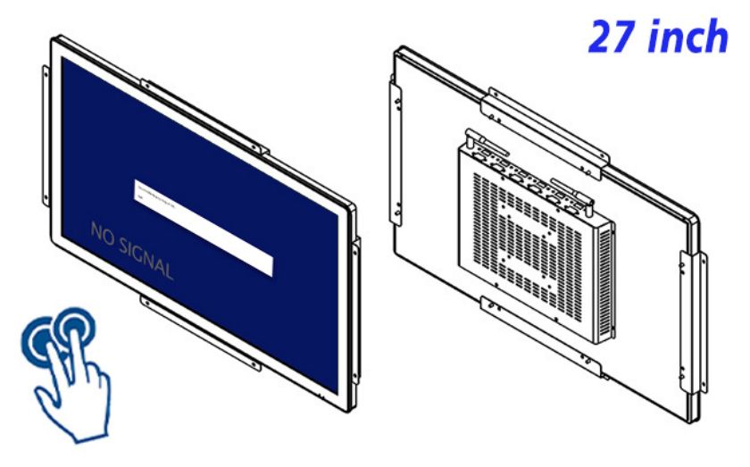 open frame industrial grade PCAP Touchscreen lcd monitor