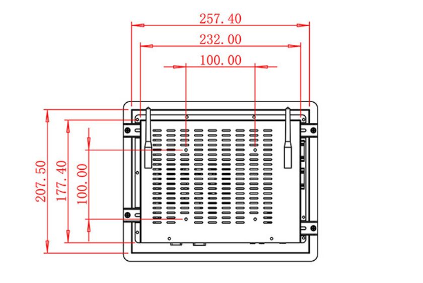 10.4 inch Embedded PCAP touch lcd monitor