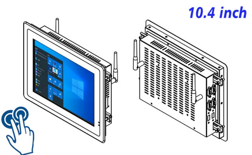 10.4 inch Embedded computer touch screen factory