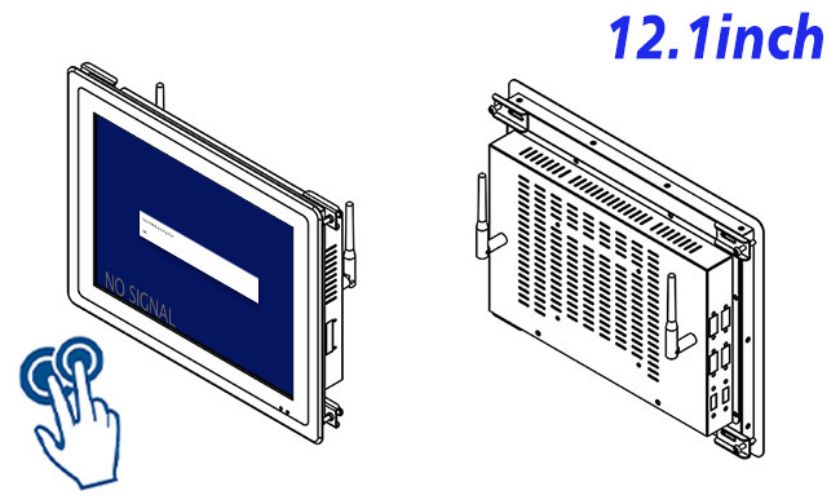 12.1 inch Embedded PCAP touch lcd monitor factory