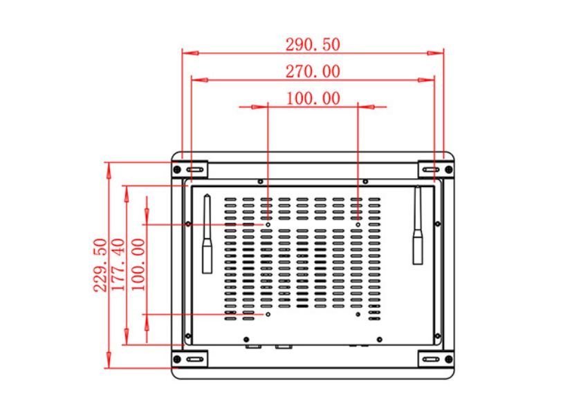 12.1 inch Embedded computer screen