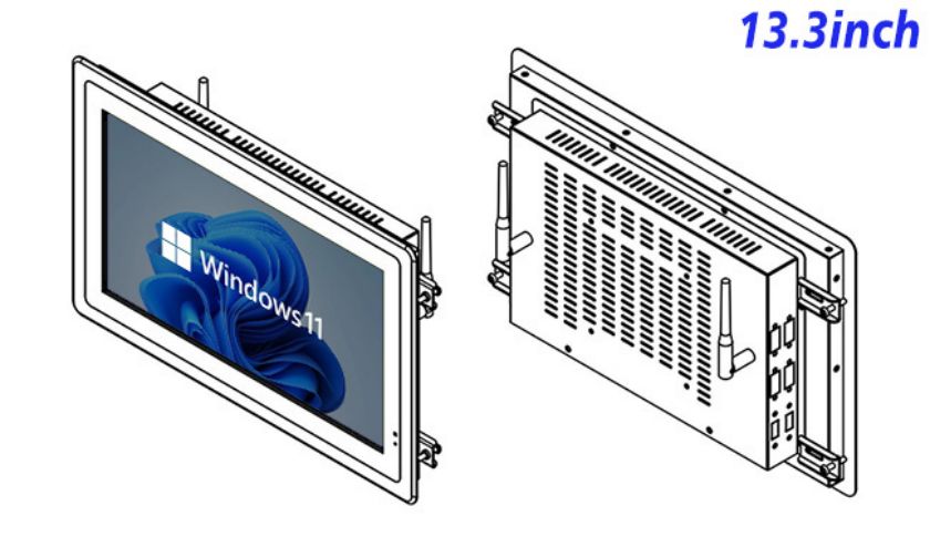 13.3 inch Embedded computer screen factory