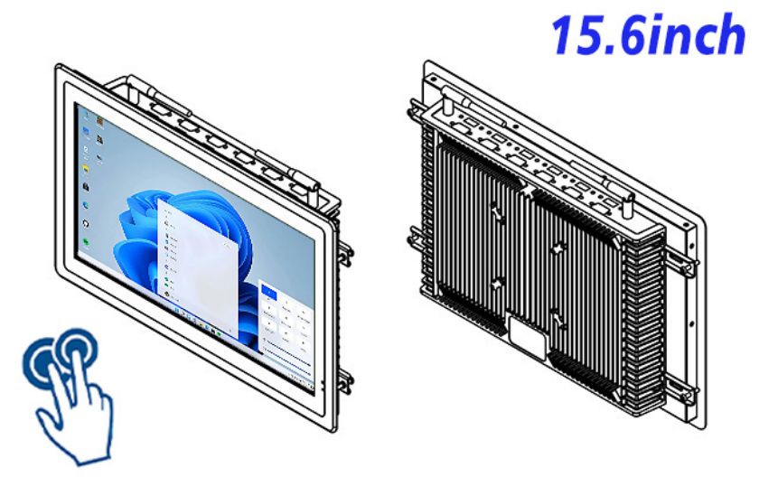 15.6 inch Embedded computer touch screen