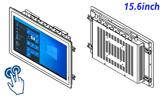 15.6 inch Flush mount computer touch screen