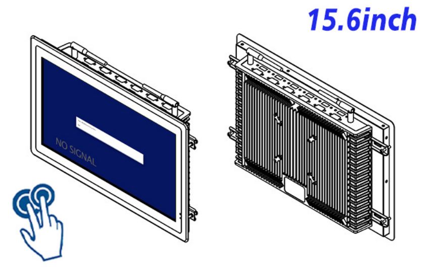 15.6 inch industrial grade Embedded PCAP Touch lcd monitor price