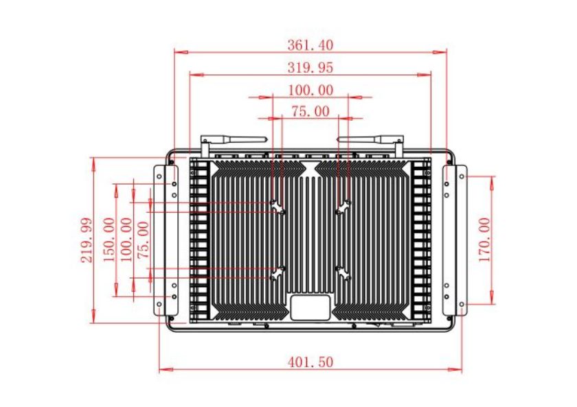 15.6 inch open frame computer screen