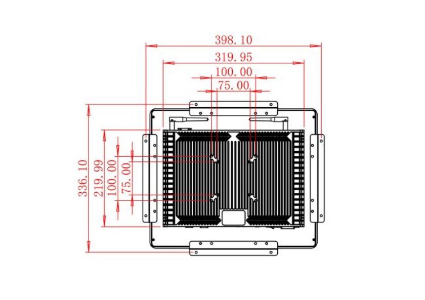 17 inch Embedded computer touch screen