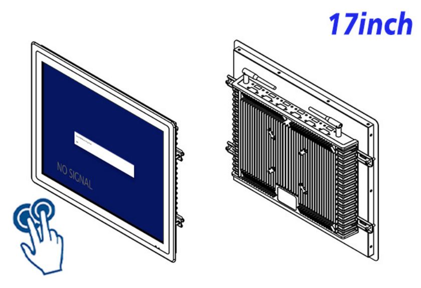 17 inch industrial grade open frame PCAP Touch lcd monitor price