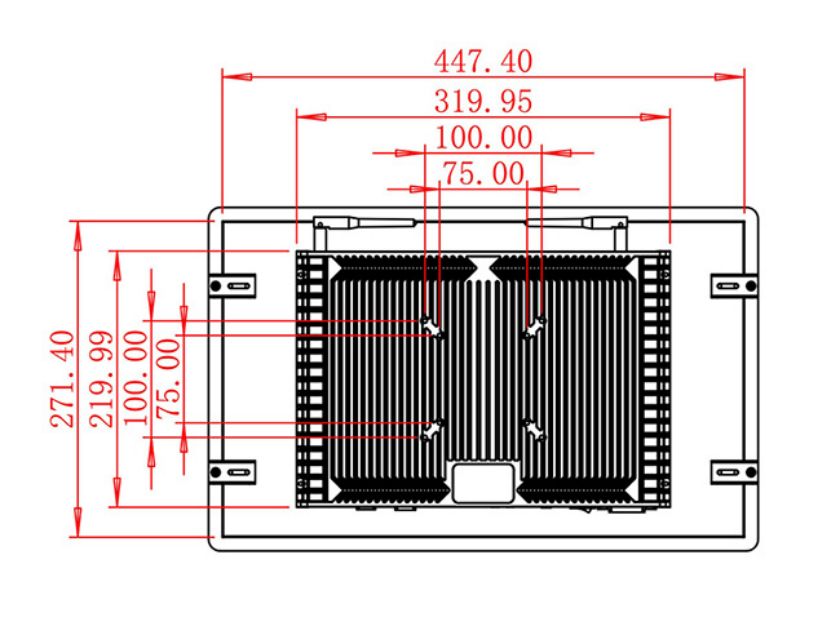 18.5 inch Embedded computer screen cost