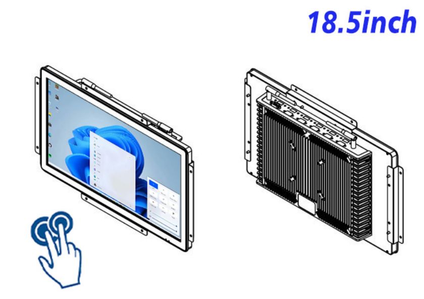 18.5 inch Embedded computer touch screen cost