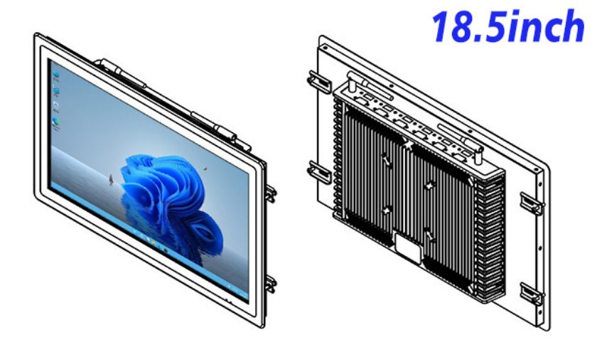 18.5 inch open frame computer screen cost