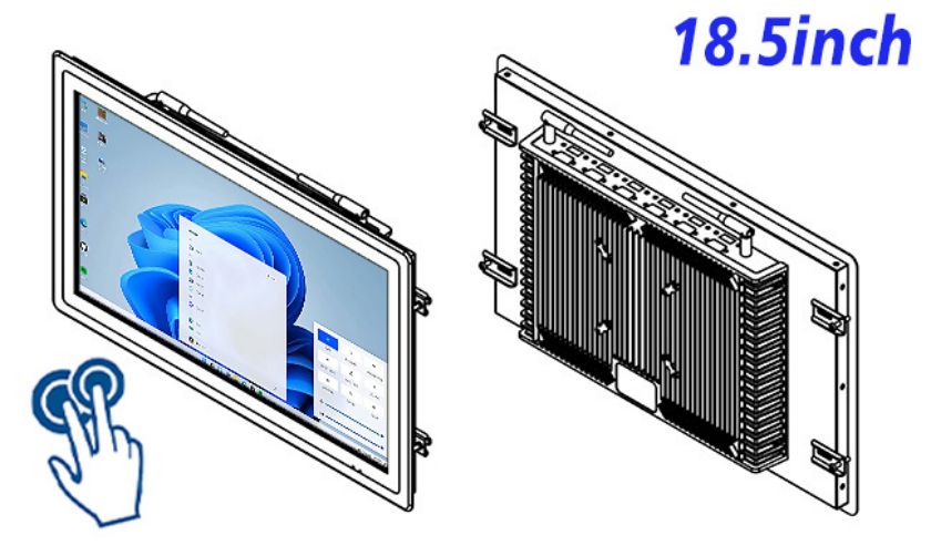 18.5 inch open frame computer touch screen cost