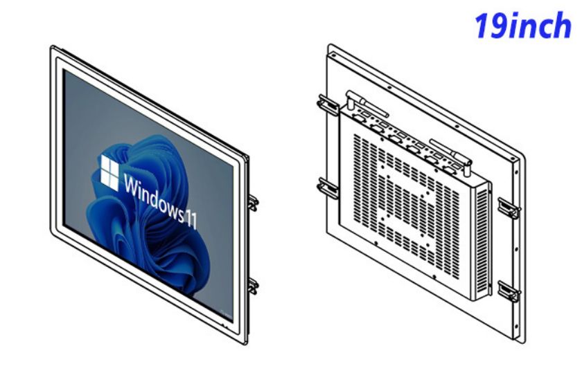 19 inch Embedded computer screen