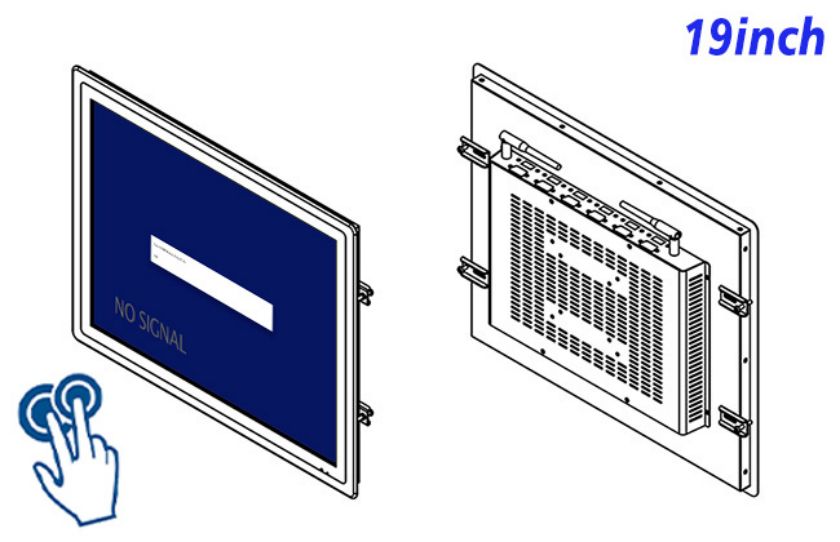 19 inch open frame PCAP touch lcd monitor factory