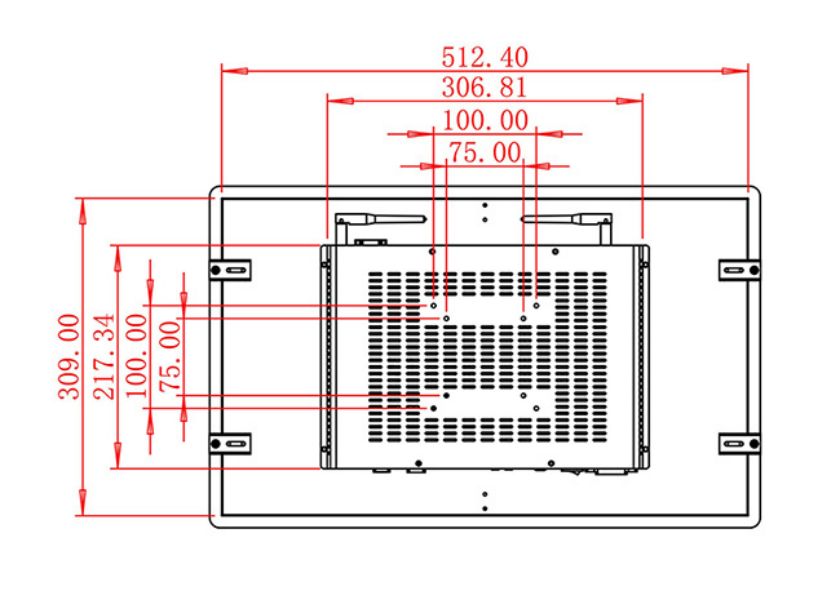 21.5 inch Embedded PCAP touch lcd monitor price