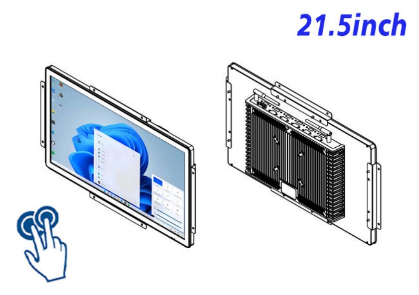 21.5 inch Embedded computer touch screen factory