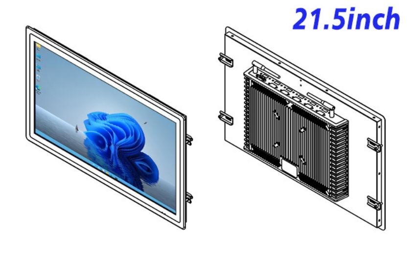 21.5 inch open frame computer screen cost