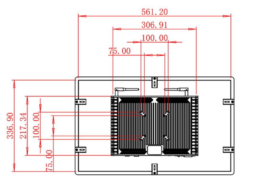 23.6 inch Embedded computer screen