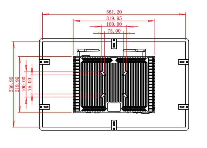 23.8 inch Embedded computer screen factory