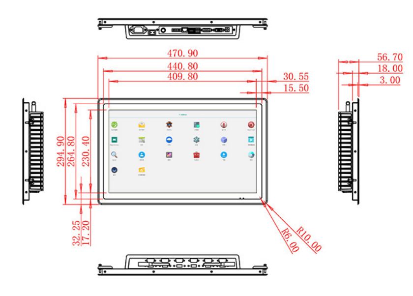 Embedded Android touch LCD Display