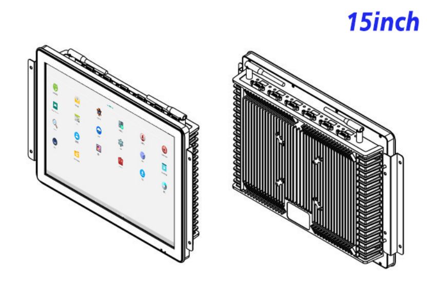 Flush mount Android touch LCD Display