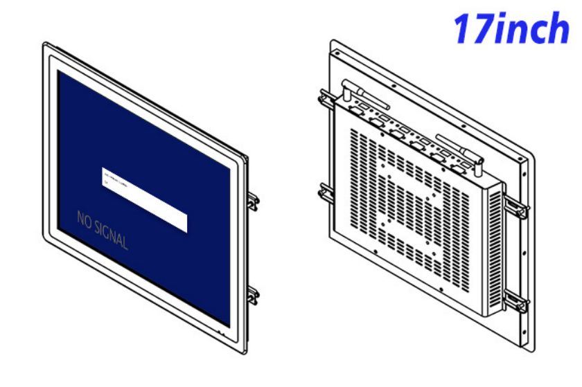 Flush mount lcd monitor