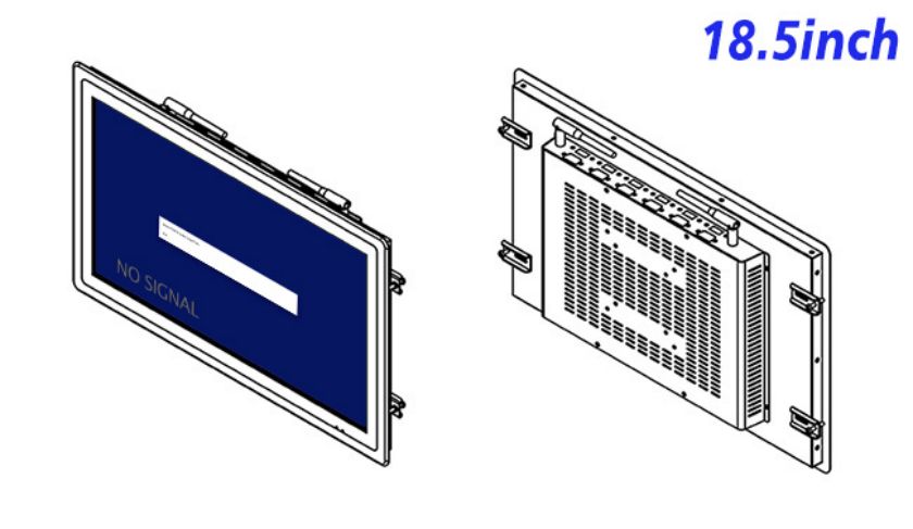 Flush mount lcd monitor