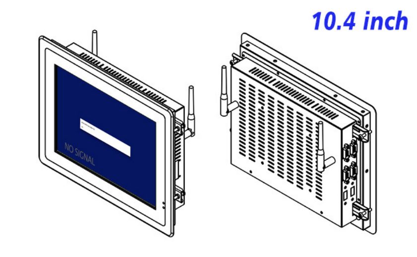 Flush mount lcd monitor