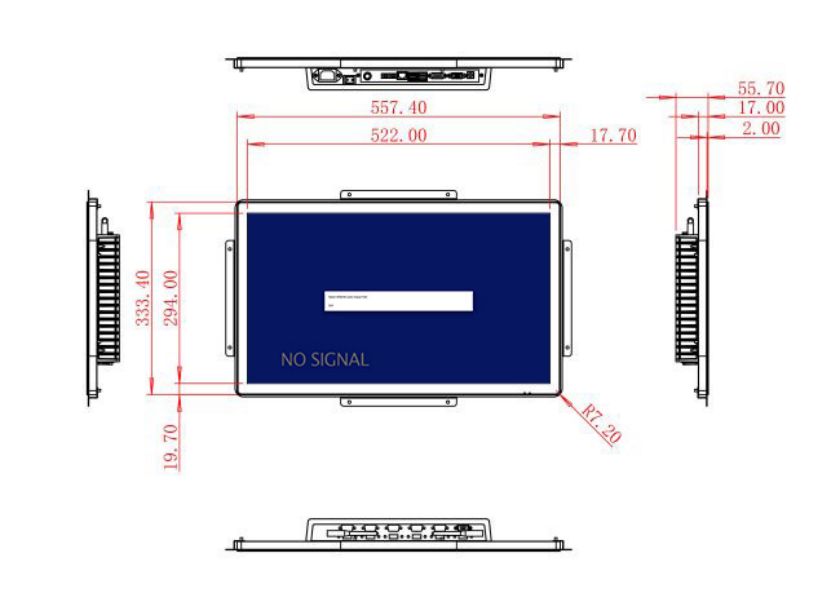 inch Embedded lcd monitor price inch open frame lcd monitor price