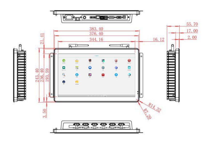 open frame Android LCD Display