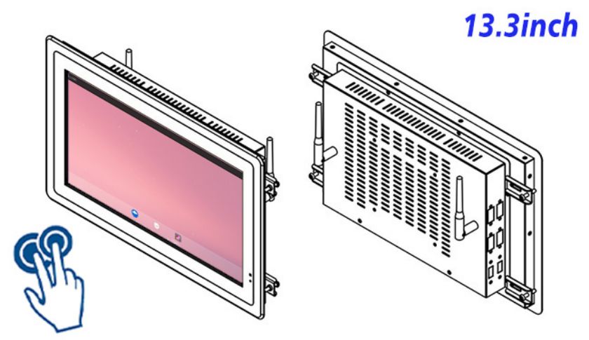 open frame Android touch LCD Display