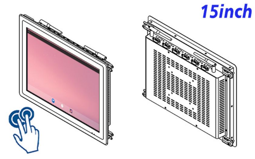 open frame Android touch LCD Display