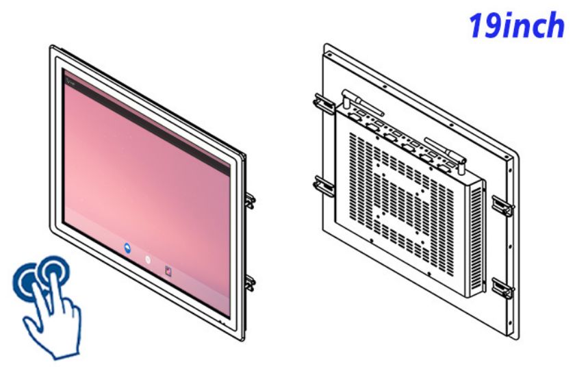 open frame Android touch LCD Display