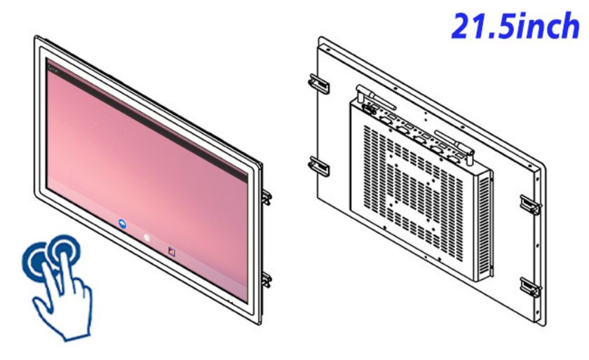 open frame Android touch LCD Display