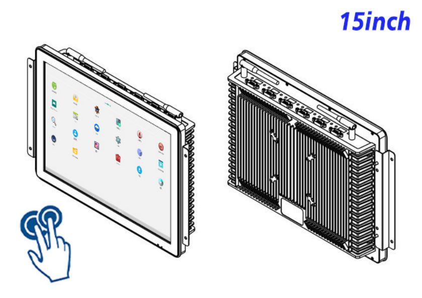 open frame industrial grade Android LCD Display