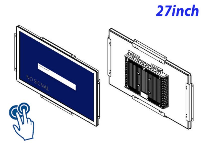 open frame industrial grade PCAP Touchscreen lcd monitor