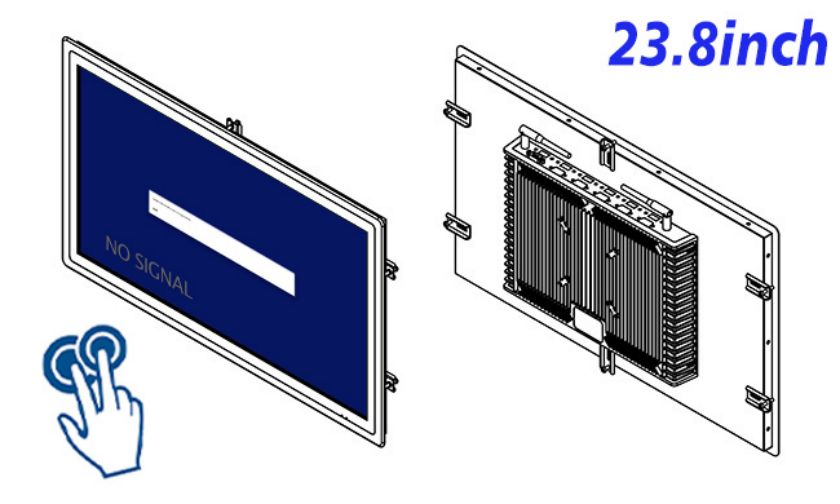 open frame industrial grade PCAP Touchscreen lcd monitor