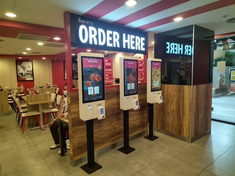 self ordering POS terminal in a practical service environment